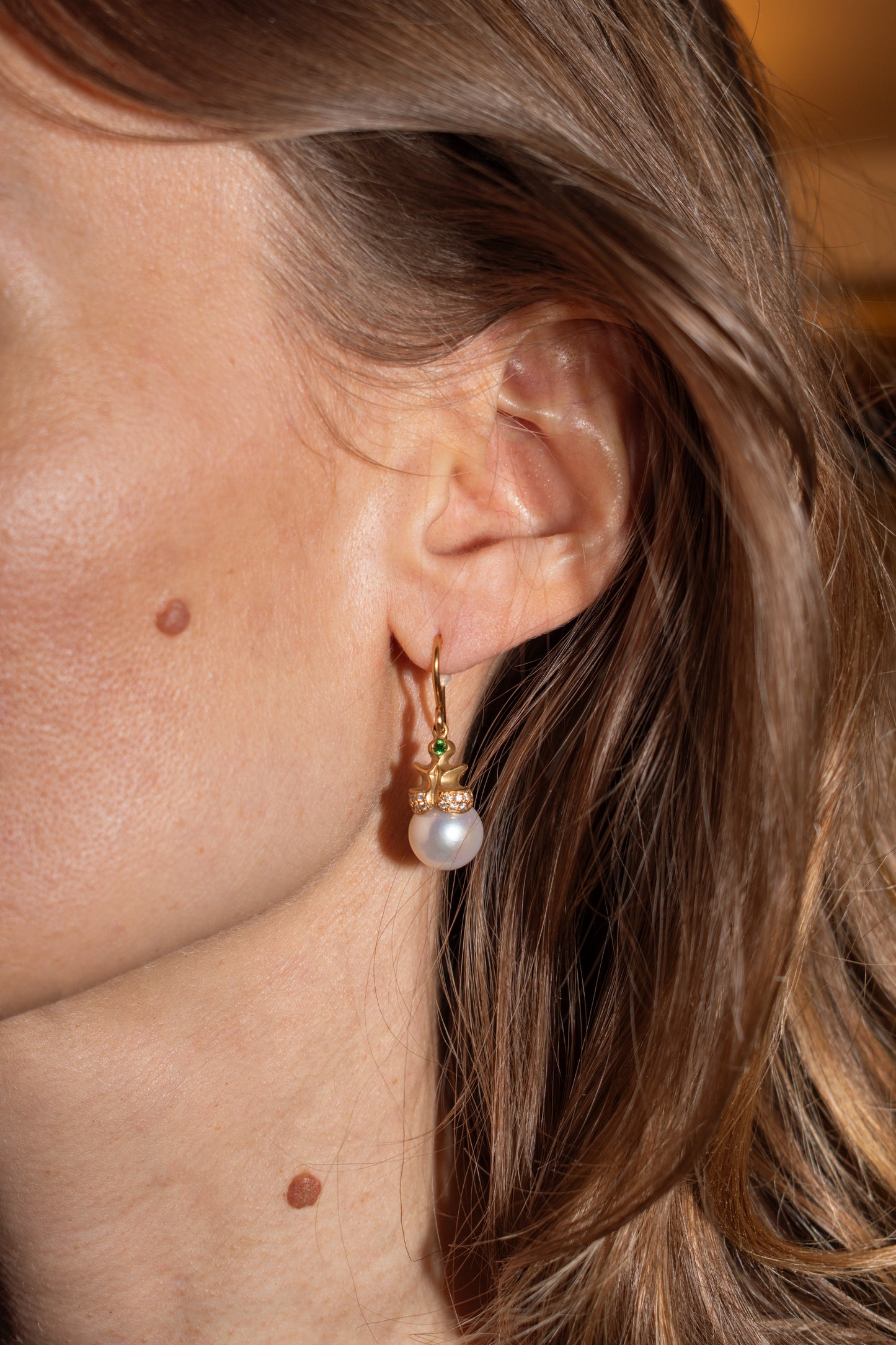 Pearl Pendant Earring