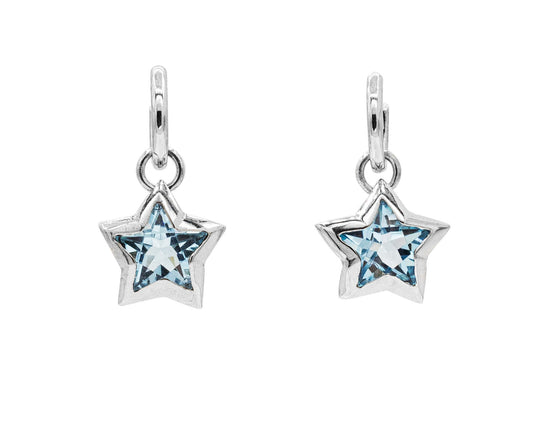 Star Earrings white gold